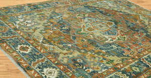 Multi Size Rust Hand Knotted Traditional Oushak Turkish 100% Wool Oriental Area Rug - Oriental Rug Of Houston
