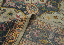 12x15 Mint, Blue, Aqua Color Hand Knotted Oushak Wool  Oriental Rug
