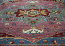 12x15 Pink, Ivory, Red Color Hand Knotted Oushak Wool  Oriental Rug