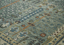 12x15 Seledon, Beige, Green Color Hand Knotted Oushak Wool Transitional Oriental Rug