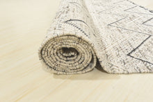 Multi Size Ivory Black Beige Color Hand Woven  Wool Modern & Contemporary Oriental Rug