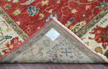 LoomBloom 8'2''x10'1" Coral Hand Knotted Arts & Crafts/Mission Oushak Wool Oriental Area Rug - Oriental Rug Of Houston