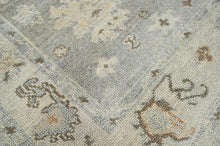 LoomBloom 7'6''x9'10" Gray Hand Knotted Traditional Oushak Wool Oriental Area Rug - Oriental Rug Of Houston