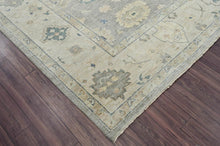 LoomBloom 10'0''x14'0" Gray Hand Knotted Traditional Oushak Wool Oriental Area Rug - Oriental Rug Of Houston