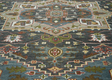12x15 Slate, Gray, Blue Color Hand Knotted Oushak Wool  Oriental Rug
