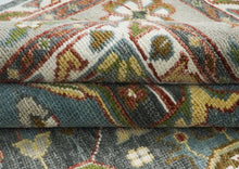 12x15 Slate, Gray, Blue Color Hand Knotted Oushak Wool  Oriental Rug