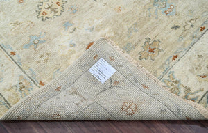 LoomBloom 7'8''x9'10" Beige Hand Knotted Traditional Oushak Wool Oriental Area Rug - Oriental Rug Of Houston