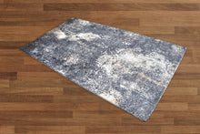 Multi Sizes Handmade Micro Printed Polyester Traditional Oriental Area Rug Gray, White Color - Oriental Rug Of Houston