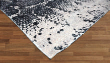 Multi Sizes Handmade Micro Printed Victoria Polyester Traditional Oriental Area Rug Gray, Black Color