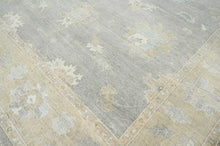 Multi Size Gray, Slate, Beige Hand Knotted Turkish Oushak 100% Wool Traditional Oriental Area Rug