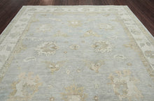 12'1" x 14'10" Palace Sage, Green Hand Knotted Oushak 100% Wool Traditional  Oriental Area Rug