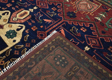 12x15 Navy, Rust, Rose Color Hand Knotted Oushak Wool Tribal Oriental Rug