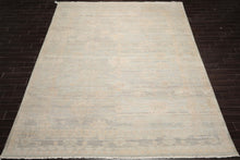 10x14 Hand Knotted Afghan  Oushak  100% Wool Traditional Oriental Area Rug Mint Beige Color