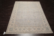 9x12 Gray Hand Knotted Traditional Afghan Oushak Wool Oriental Area Rug