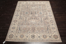 8x10 Hand Knotted Distress Quality 100% Wool Traditional Oriental Area Rug Tan Ivory Color