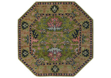 Multi Sizes Green, Pink Hand Knotted Muted Turkish Oushak 100% Wool Traditional Oriental Area Rug