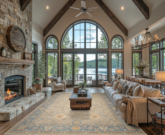 12'x15' Gray Hand Knotted Afghan Oushak Traditional Wool Oriental Area Rug