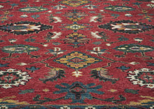 9x12 Coral, Teal, Ivory Color Hand Knotted Oushak Wool Arts and Crafts Oriental Rug