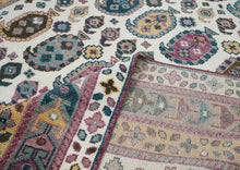 9x12 Gray, Ivory, Rose Color Hand Knotted Oushak Wool Traditional Oriental Rug