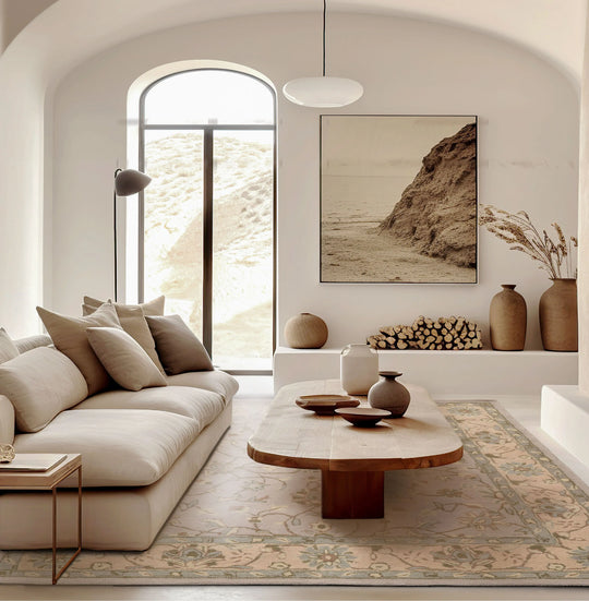 LoomBloom Multi Sizes Taupe Traditional Agra Hand Tufted  Wool Oriental Area Rug