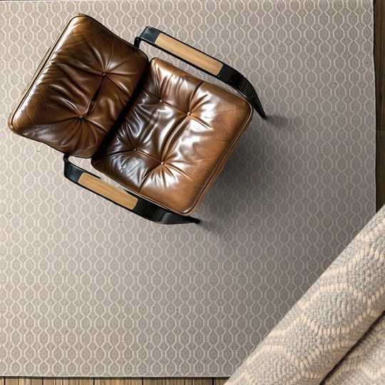 LoomBloom Multi Sizes Gray Hand Woven Flatweave Contemporary Geometric 100% New Zealand Wool Oriental Area  Rug