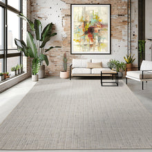 Multi Size Ivory  Gray Beige Color Hand Loomed  Wool and Polyster Modern Oriental Rug