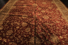 12x18 Rust, Gold, Sage Color Hand Knotted Agra Wool Traditional Oriental Rug