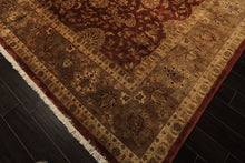12x18 Rust, Gold, Sage Color Hand Knotted Agra Wool Traditional Oriental Rug