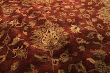 12x18 Rust, Gold, Sage Color Hand Knotted Agra Wool Traditional Oriental Rug