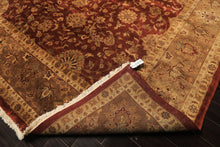 12x18 Rust, Gold, Sage Color Hand Knotted Agra Wool Traditional Oriental Rug