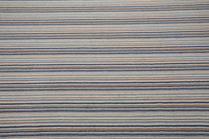 LoomBloom Multi Sizes Ivory Hand Tufted Contemporary  Striped New Zealand Wool Oriental Area Rug