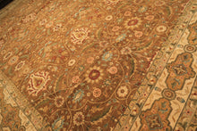 12x18 Caramel, Gold, Beige Color Hand Knotted Oushak Wool Traditional Oriental Rug