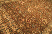 12x18 Caramel, Gold, Beige Color Hand Knotted Oushak Wool Traditional Oriental Rug