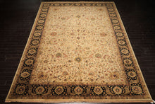 12x18 Beige, Black, Rust Color Hand Knotted Agra New Zealand Wool Traditional Oriental Rug