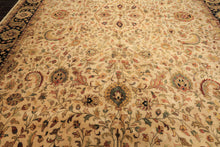 12x18 Beige, Black, Rust Color Hand Knotted Agra New Zealand Wool Traditional Oriental Rug