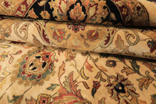 12x18 Beige, Black, Rust Color Hand Knotted Agra New Zealand Wool Traditional Oriental Rug