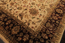 12x18 Beige, Maroon, Sage Color Hand Knotted Agra New Zealand Wool Traditional Oriental Rug