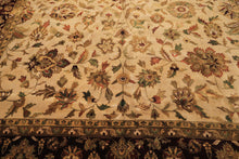 12x18 Beige, Maroon, Sage Color Hand Knotted Agra New Zealand Wool Traditional Oriental Rug
