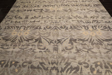 Multi Size Silver Beige Gray Color Hand Knotted Oushak Wool Transitional Oriental Rug