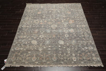 Gray Hand Knotted Traditional Oushak Wool Oriental Rug LoomBloom 8x10