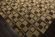 10x14 Seafoam, Brown, Color Hand Knotted Tibetan New Zealand Wool Transitional Oriental Rug