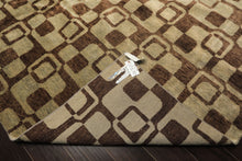 10x14 Seafoam, Brown, Color Hand Knotted Tibetan New Zealand Wool Transitional Oriental Rug