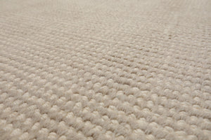 LoomBloom Multi Size Beige Hand Tufted Contemporary Textured  New Zealand Wool  Oriental Area Rug