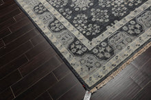 Slate Hand Knotted Traditional Oushak Wool Oriental Rug LoomBloom 8x10