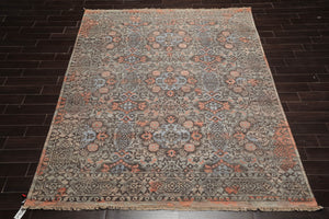 Moss Hand Knotted Traditional Oushak Wool Oriental Rug LoomBloom 8x10