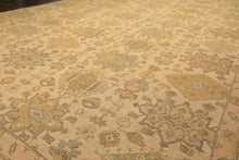 9x12 Beige, Mint, Peach Color Hand Knotted Soumak Wool Transitional Oriental Rug
