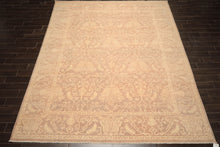 9x12 Tan, Ivory, Color Hand Knotted Peshawar Wool Transitional Oriental Rug
