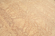 9x12 Tan, Ivory, Color Hand Knotted Peshawar Wool Transitional Oriental Rug