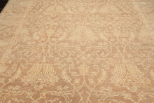 9x12 Tan, Ivory, Color Hand Knotted Peshawar Wool Transitional Oriental Rug