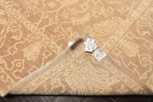 9x12 Tan, Ivory, Color Hand Knotted Peshawar Wool Transitional Oriental Rug